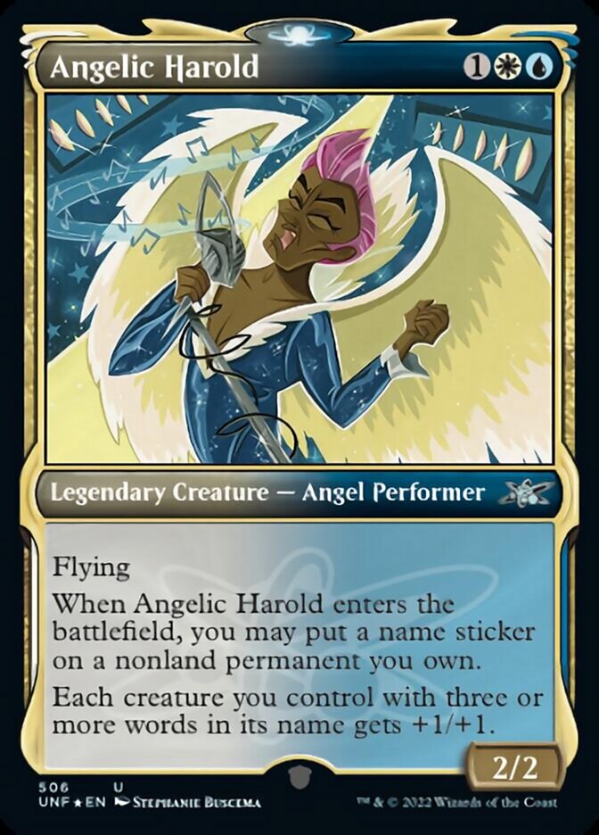 Angelic Harold (Showcase) (Galaxy Foil) [Unfinity] | Card Citadel