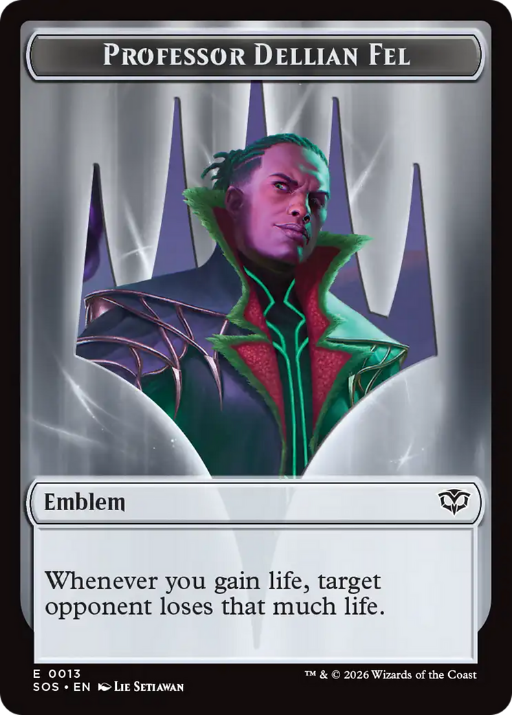 Professor Dellian Fel // Pest (0008) Double-Sided Token [Secrets of Strixhaven Tokens] | Card Citadel
