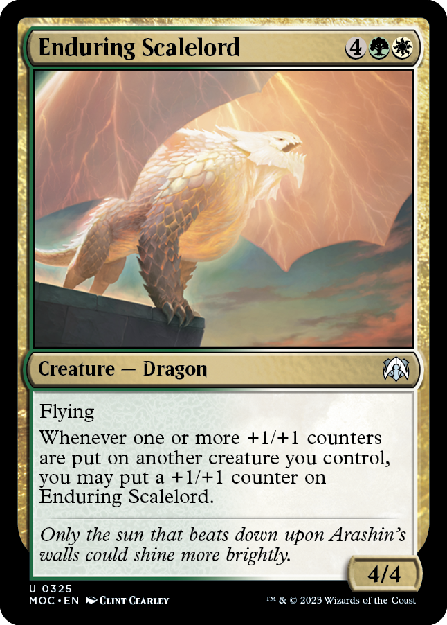 Enduring Scalelord [March of the Machine Commander] | Card Citadel