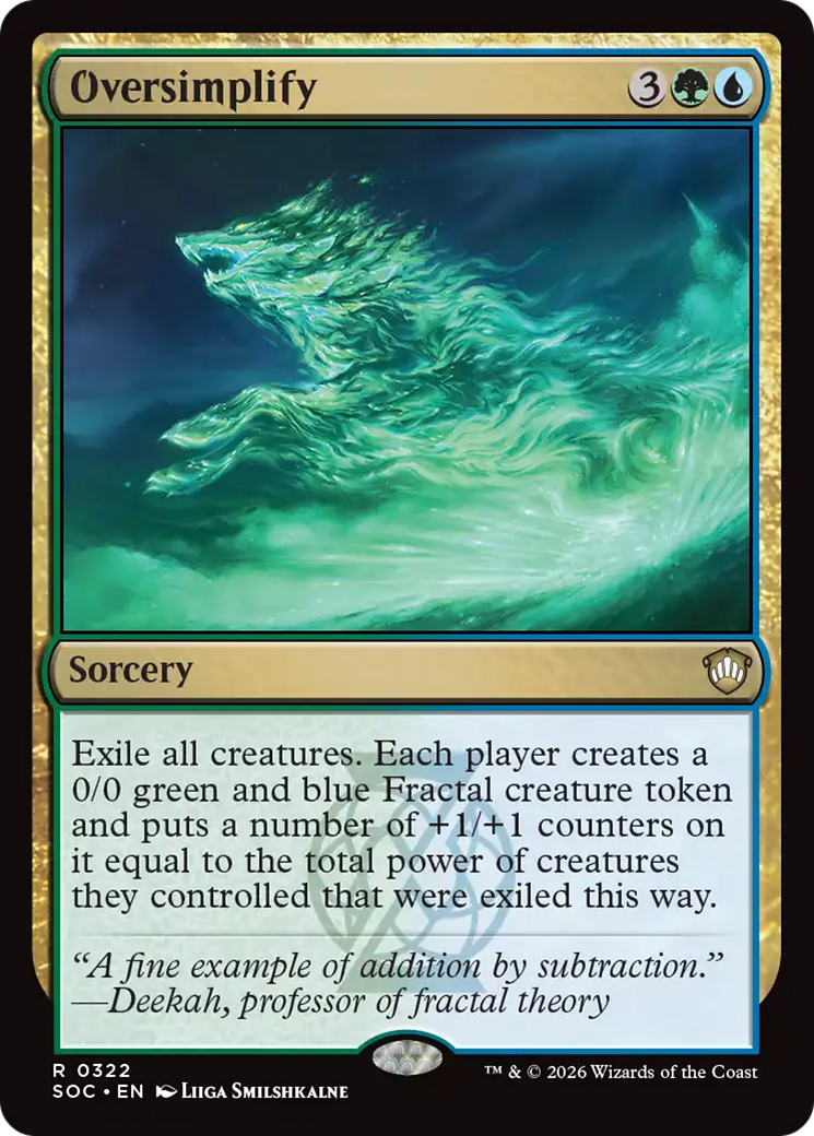 Oversimplify [Secrets of Strixhaven Commander] | Card Citadel