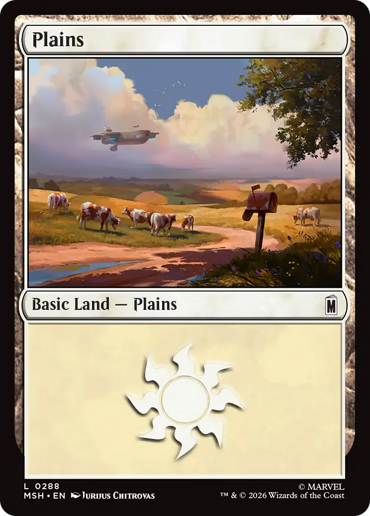 Plains (0288) [Marvel Super Heroes] | Card Citadel