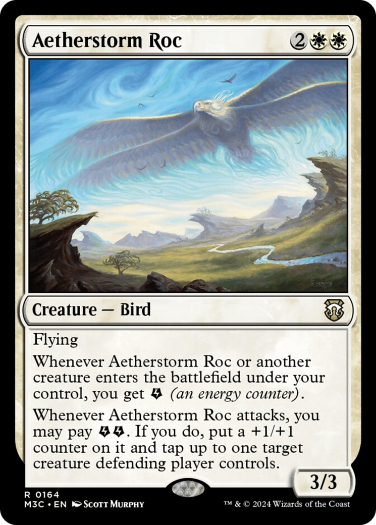 Aetherstorm Roc (Ripple Foil) [Modern Horizons 3 Commander] | Card Citadel