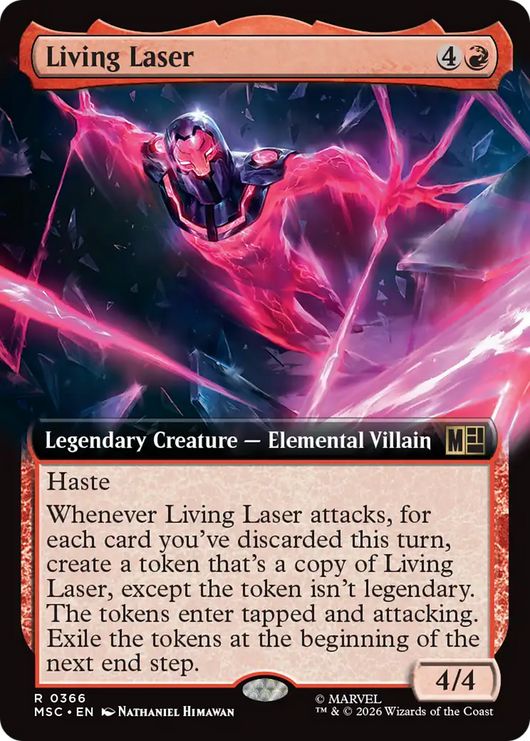 Living Laser (Extended Art) [Marvel Super Heroes Commander] | Card Citadel