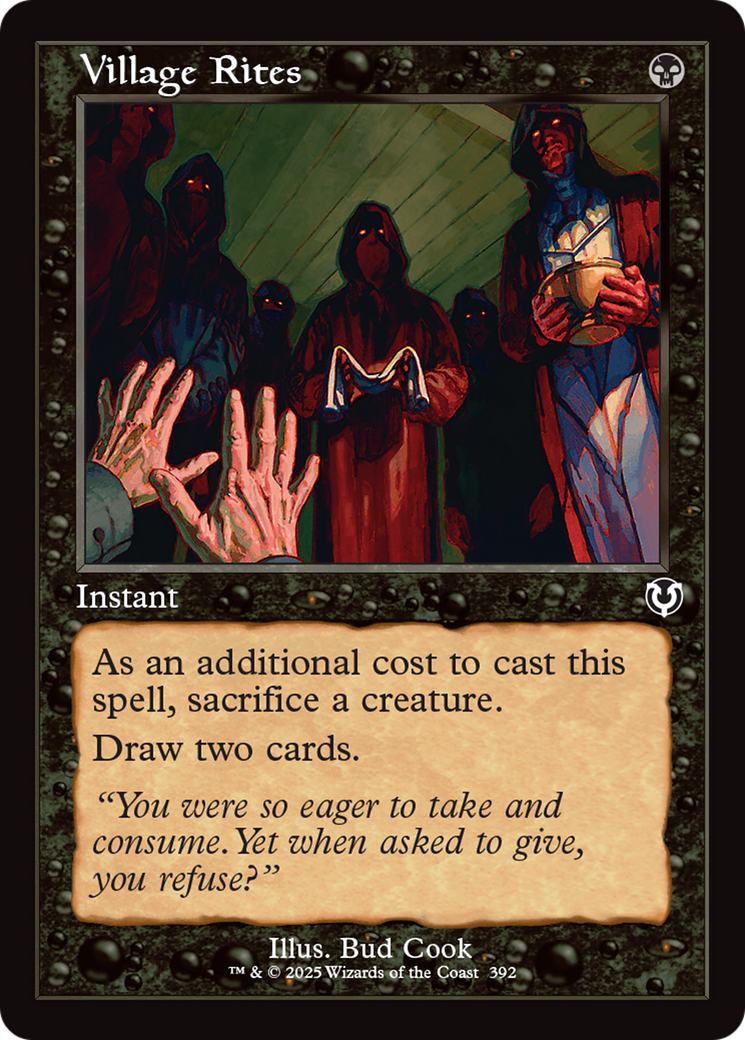 Village Rites (Retro Frame) [Innistrad Remastered] | Card Citadel