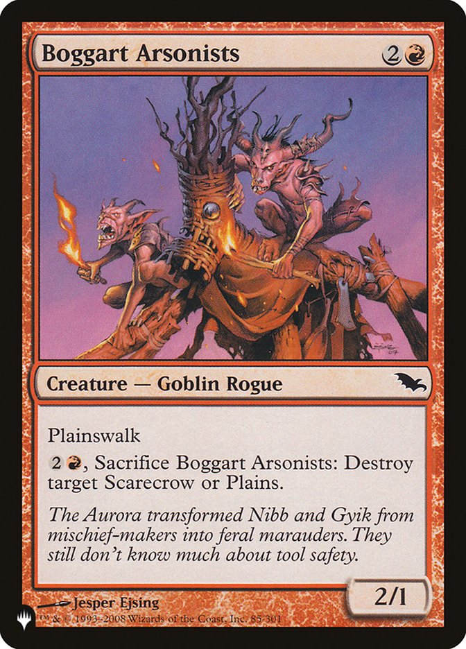 Boggart Arsonists [The List] | Card Citadel