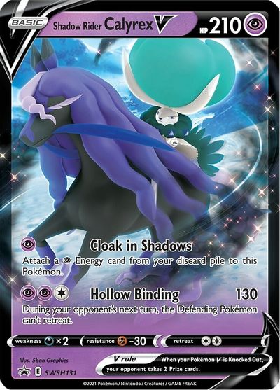 Shadow Rider Calyrex V (SWSH131) (Jumbo Card) [Sword & Shield: Black Star Promos] | Card Citadel