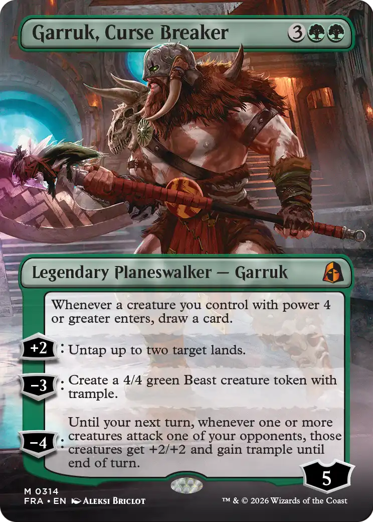 Garruk, Curse Breaker (Borderless) [Reality Fracture] | Card Citadel
