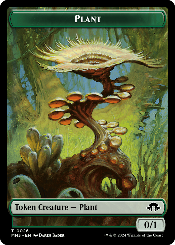 Eldrazi Spawn // Plant Double-Sided Token [Modern Horizons 3 Tokens] | Card Citadel