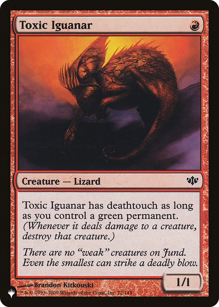 Toxic Iguanar [The List] | Card Citadel