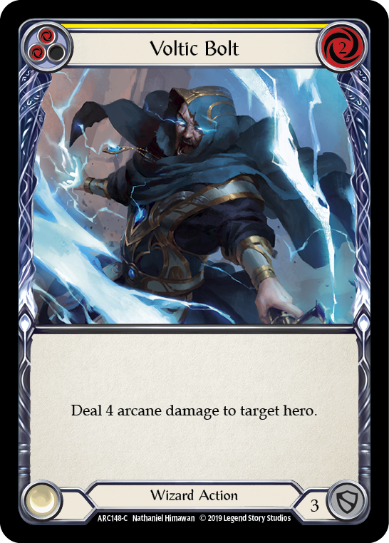 Voltic Bolt (Yellow) [ARC148-C] (Arcane Rising)  1st Edition Normal | Card Citadel
