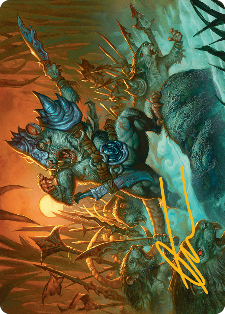 Persistent Marshstalker Art Card (Gold-Stamped Signature) [Bloomburrow Art Series] | Card Citadel