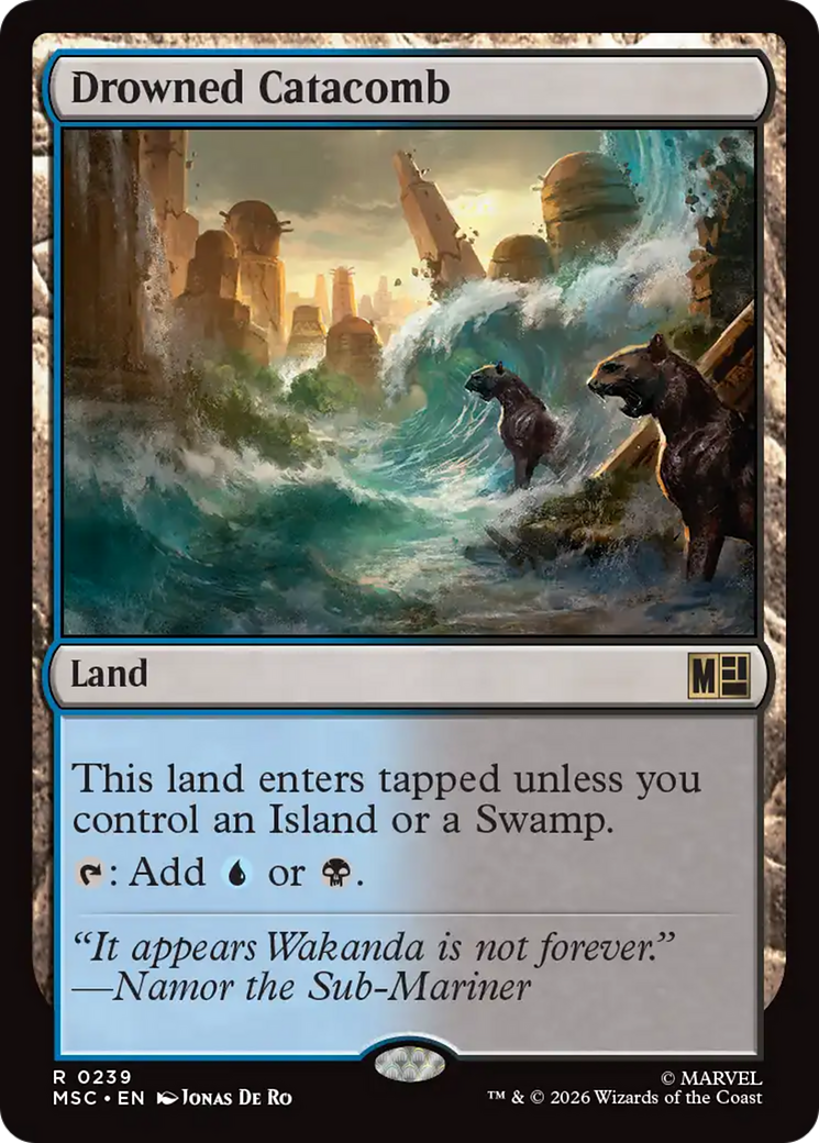 Drowned Catacomb (Surge Foil) [Marvel Super Heroes Commander] | Card Citadel
