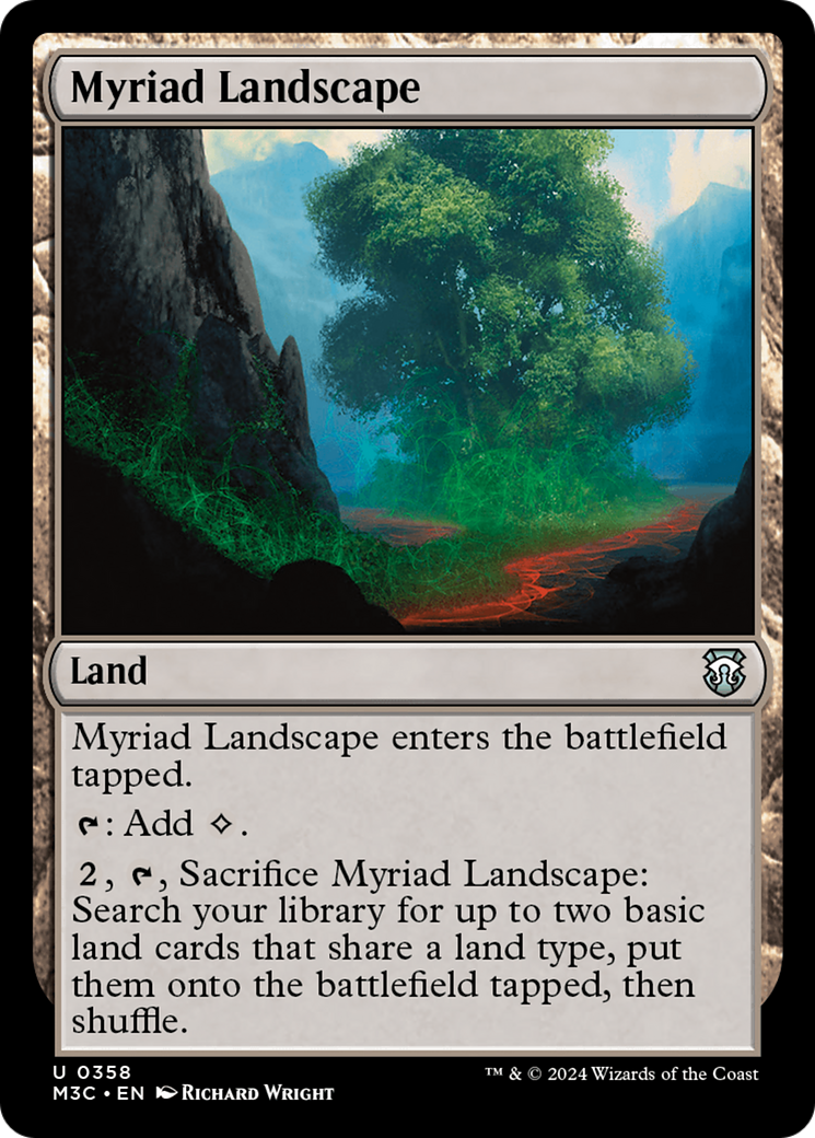 Myriad Landscape (Ripple Foil) [Modern Horizons 3 Commander] | Card Citadel