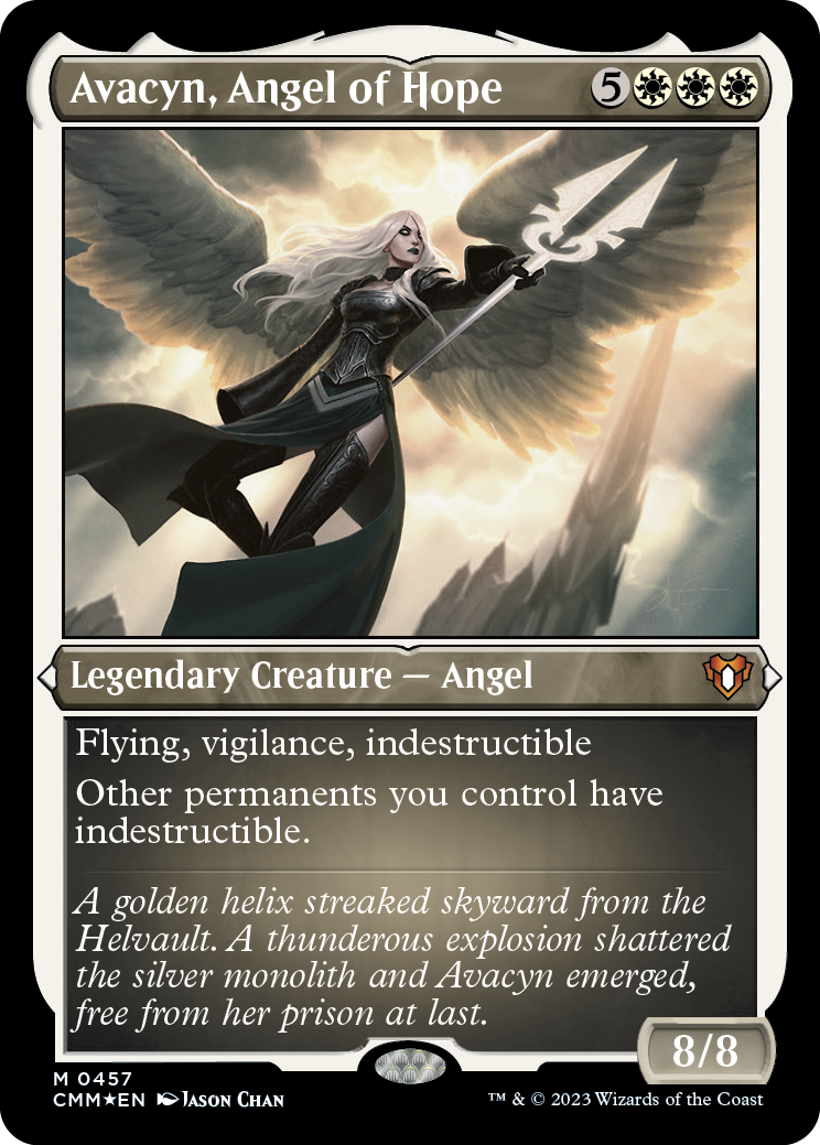 Avacyn, Angel of Hope (Foil Etched) [Commander Masters] | Card Citadel