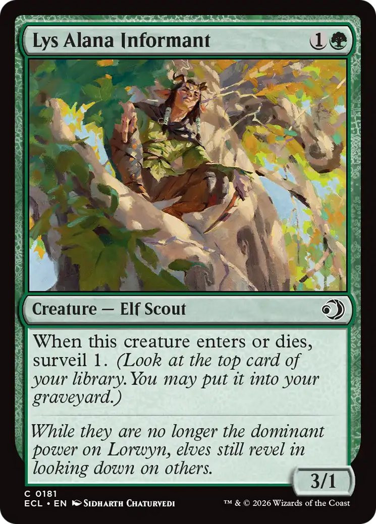 Lys Alana Informant [Lorwyn Eclipsed] | Card Citadel