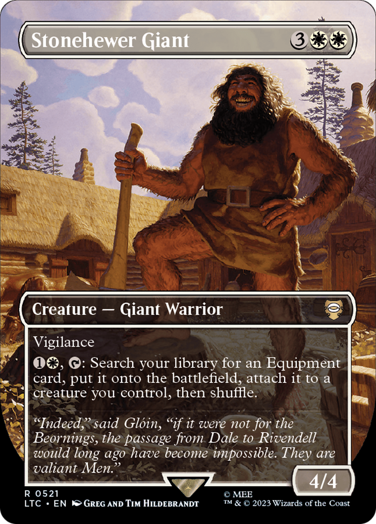 Stonehewer Giant (Borderless) [The Lord of the Rings: Tales of Middle-Earth Commander] | Card Citadel