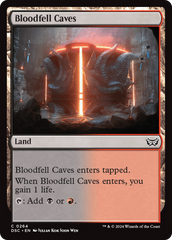 Bloodfell Caves [Duskmourn: House of Horror Commander] | Card Citadel