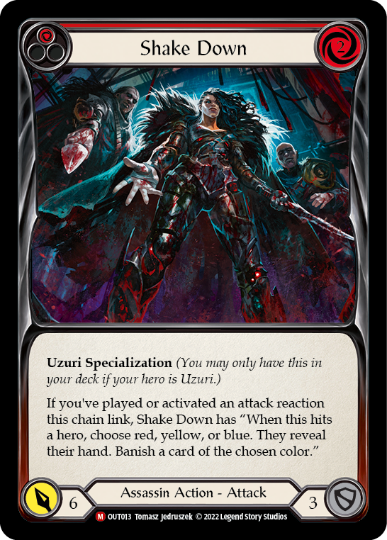 Shake Down [OUT013] (Outsiders)  Rainbow Foil | Card Citadel