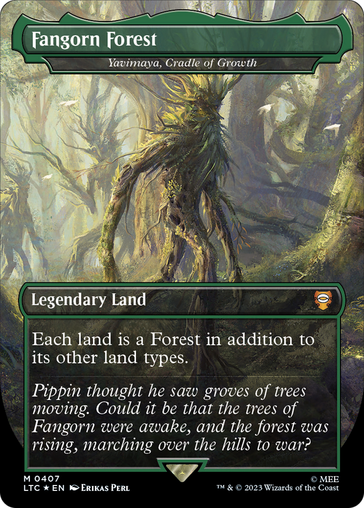 Fangorn Forest - Yavimaya, Cradle of Growth (Surge Foil Realms and Relics) [The Lord of the Rings: Tales of Middle-Earth Commander] | Card Citadel