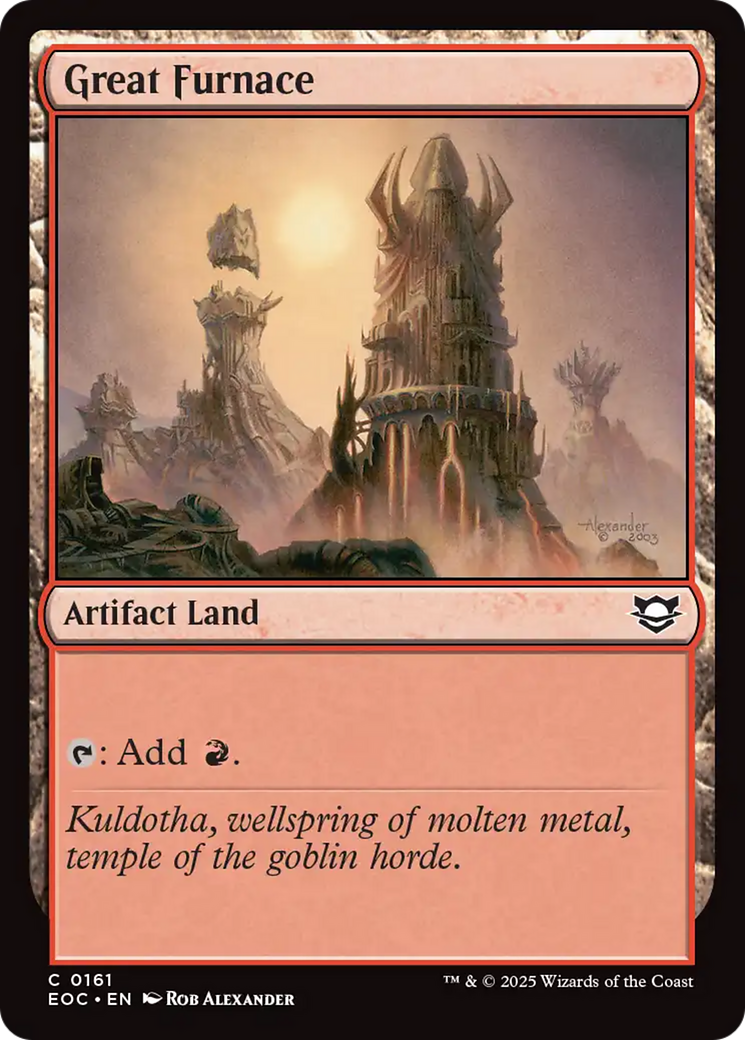 Great Furnace [Edge of Eternities Commander] | Card Citadel