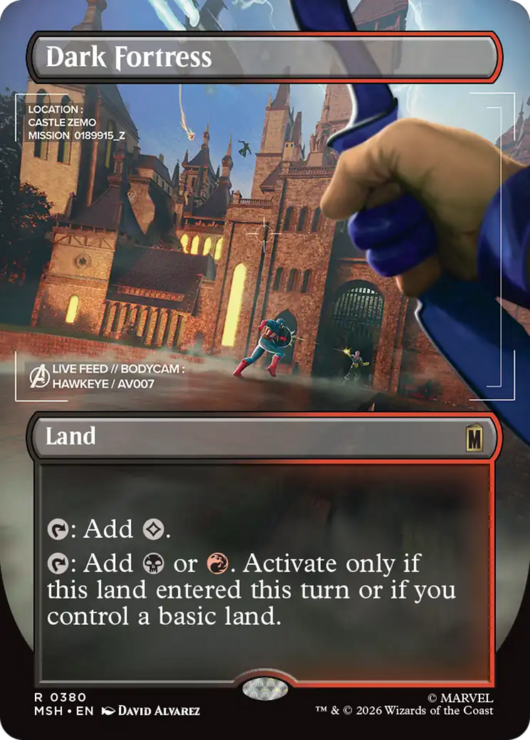 Dark Fortress (Borderless) [Marvel Super Heroes] | Card Citadel