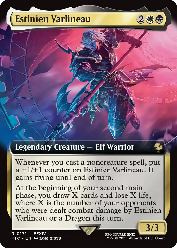 Estinien Varlineau (Extended Art) [FINAL FANTASY Commander] | Card Citadel