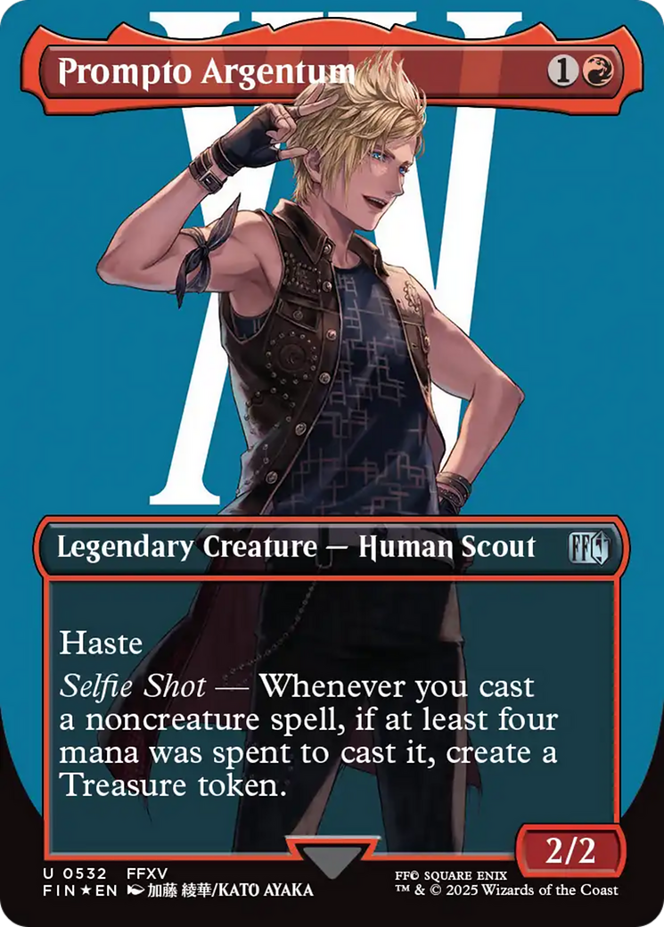 Prompto Argentum (Borderless) [FINAL FANTASY] | Card Citadel