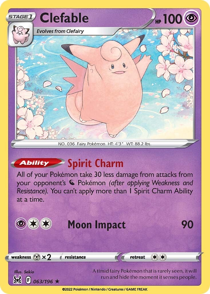 Clefable (063/196) [Sword & Shield: Lost Origin] | Card Citadel