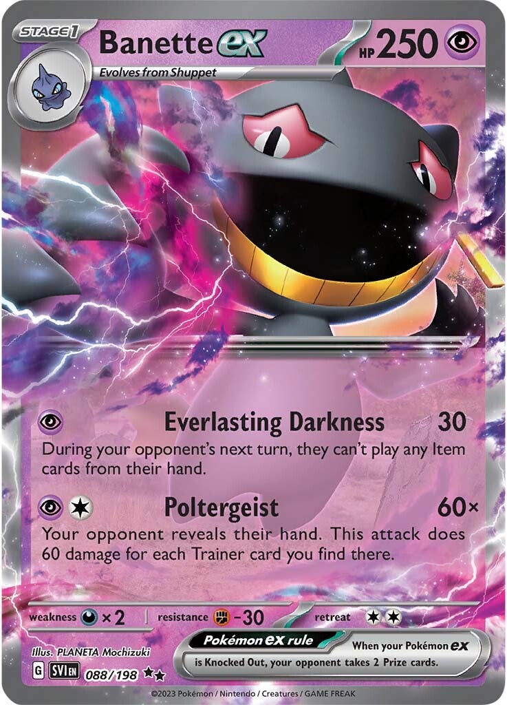 Banette ex (088/198) [Scarlet & Violet: Base Set] | Card Citadel