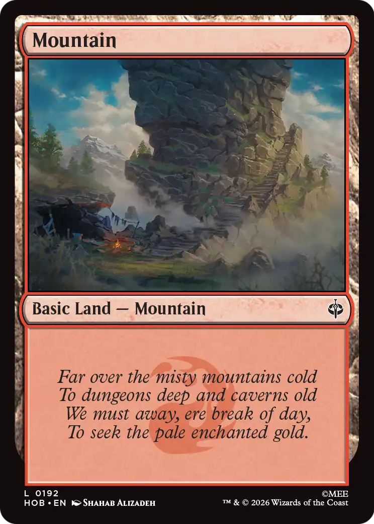 Mountain (0192) [The Hobbit] | Card Citadel