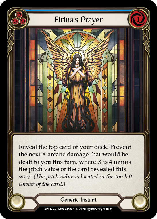 Eirina's Prayer (Blue) [ARC175-R] (Arcane Rising)  1st Edition Normal | Card Citadel