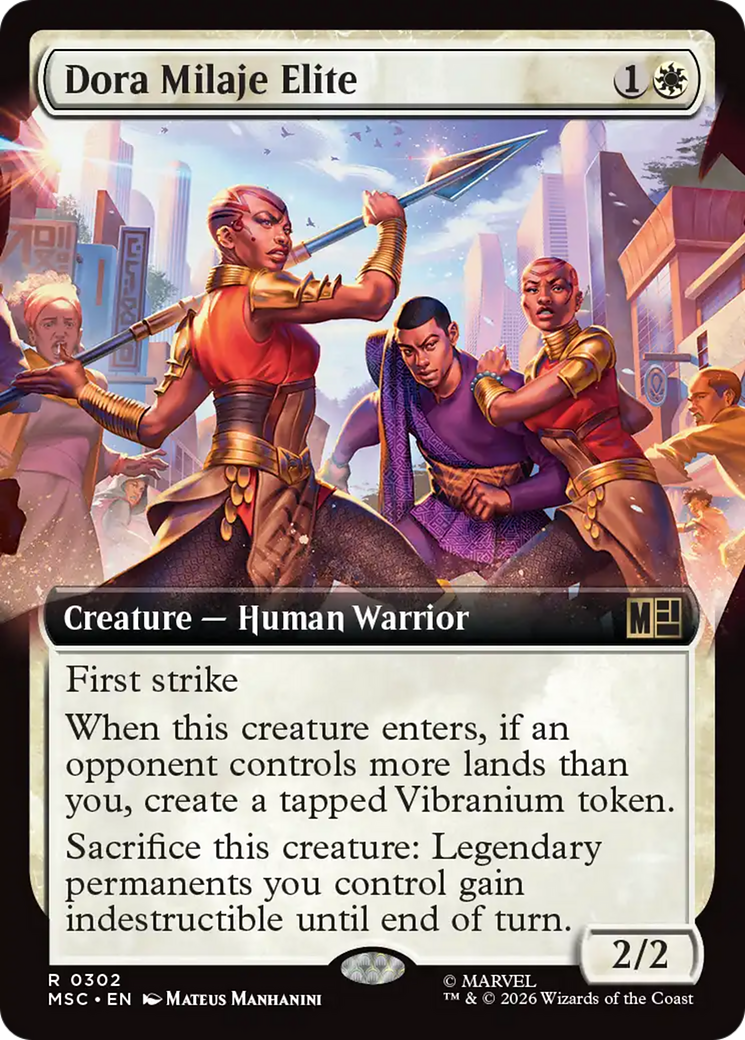 Dora Milaje Elite (Extended Art) [Marvel Super Heroes Commander] | Card Citadel