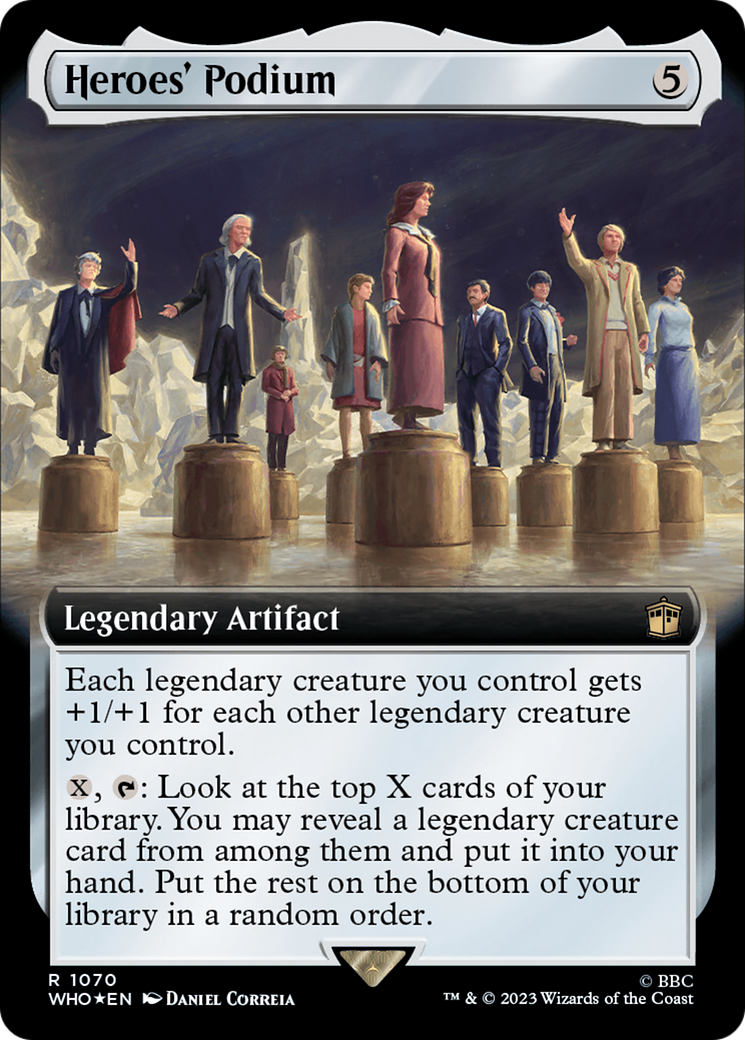 Heroes' Podium (Extended Art) (Surge Foil) [Doctor Who] | Card Citadel