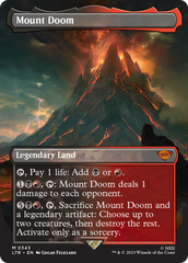 Mount Doom (Borderless Alternate Art) [The Lord of the Rings: Tales of Middle-Earth] | Card Citadel