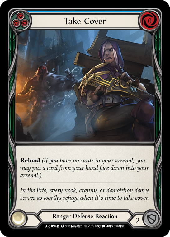 Take Cover (Blue) [ARC050-R] (Arcane Rising)  1st Edition Normal | Card Citadel