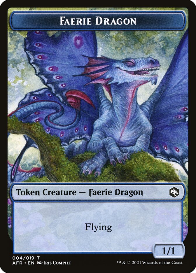 Faerie Dragon Token [Dungeons & Dragons: Adventures in the Forgotten Realms Tokens] | Card Citadel