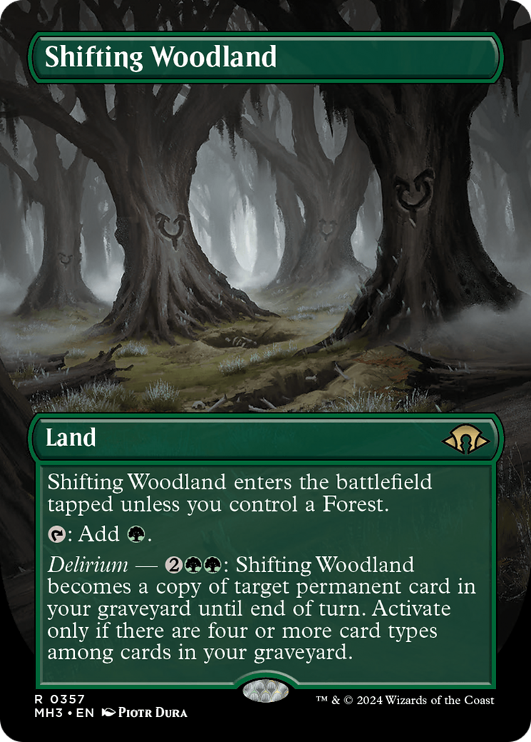 Shifting Woodland (Borderless) [Modern Horizons 3] | Card Citadel