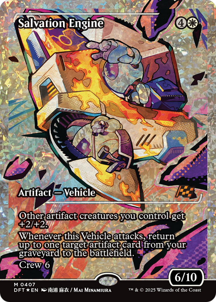 Salvation Engine (Showcase) (Fracture Foil) [Aetherdrift] | Card Citadel