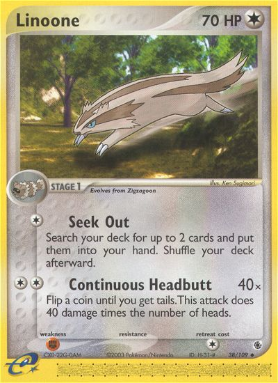 Linoone (38/109) [EX: Ruby & Sapphire] | Card Citadel