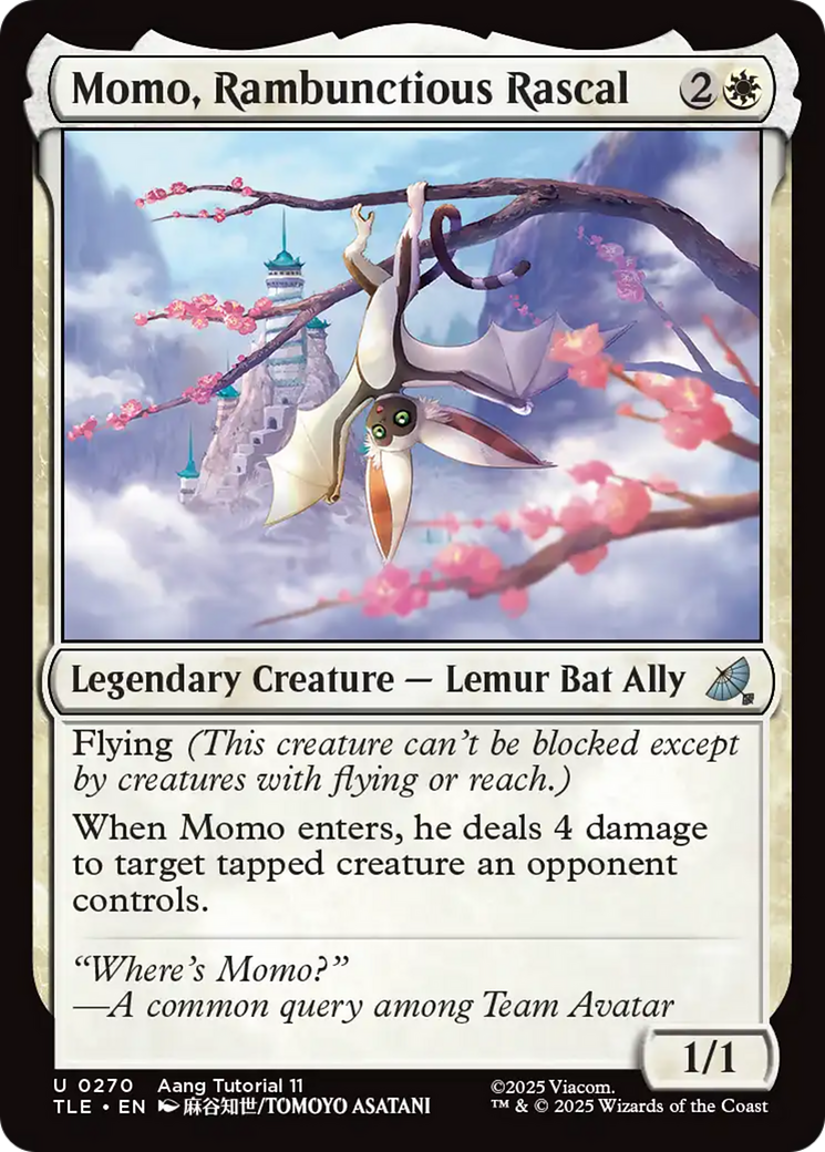 Momo, Rambunctious Rascal (0270) [Avatar: The Last Airbender: Eternal-Legal] | Card Citadel
