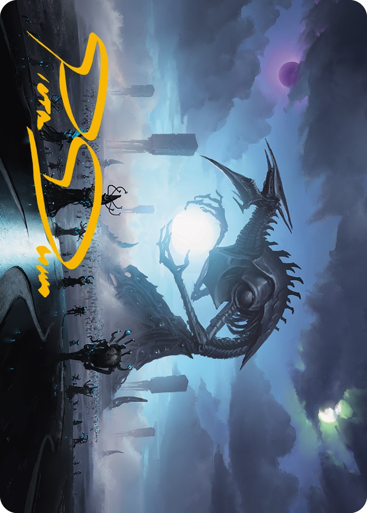 Blue Sun's Twilight Art Card (Gold-Stamped Signature) [Phyrexia: All Will Be One Art Series] | Card Citadel