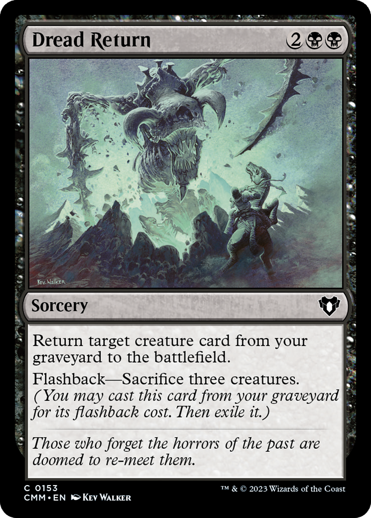Dread Return [Commander Masters] | Card Citadel
