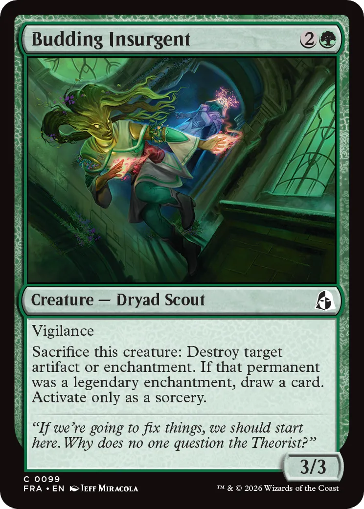 Budding Insurgent [Reality Fracture] | Card Citadel