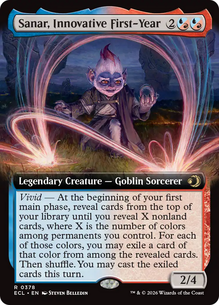 Sanar, Innovative First-Year (Extended Art) [Lorwyn Eclipsed] | Card Citadel