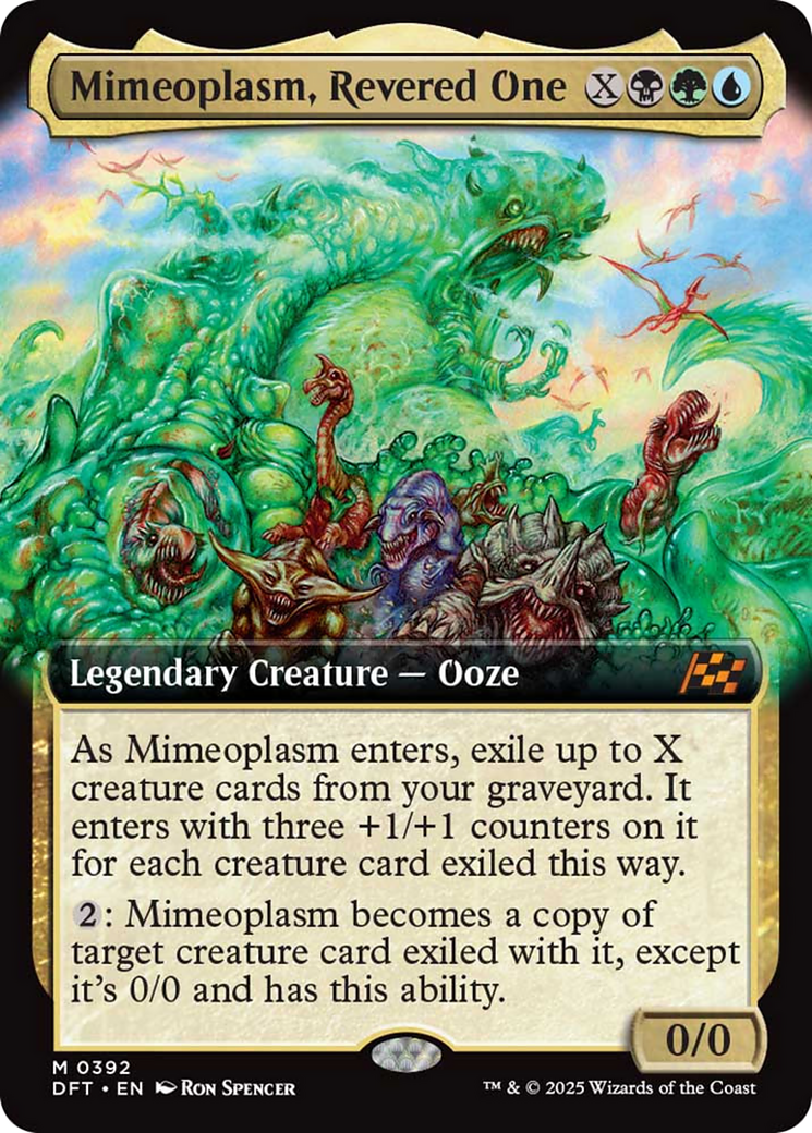 Mimeoplasm, Revered One (Extended Art) [Aetherdrift] | Card Citadel