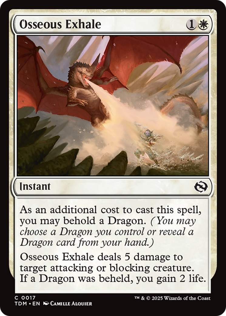 Osseous Exhale [Tarkir: Dragonstorm] | Card Citadel