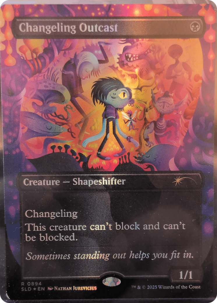 Changeling Outcast (Rainbow Foil) [Secret Lair Drop Series] | Card Citadel