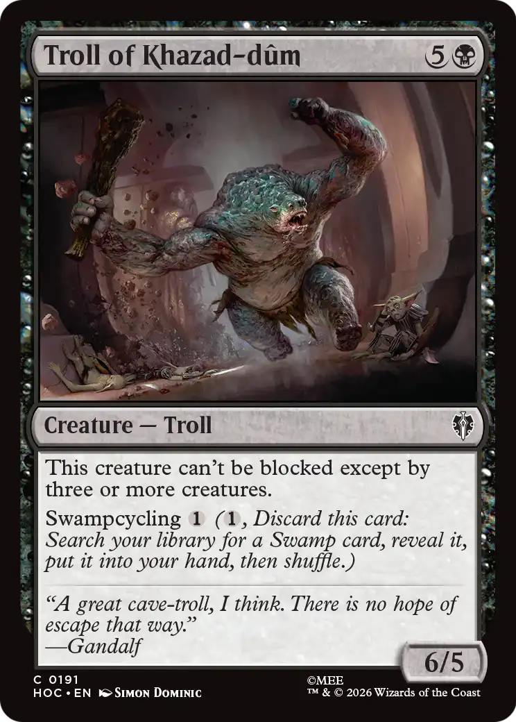 Troll of Khazad-dum [The Hobbit: Eternal-Legal] | Card Citadel