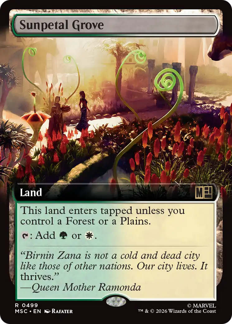 Sunpetal Grove (Extended Art) [Marvel Super Heroes Commander] | Card Citadel