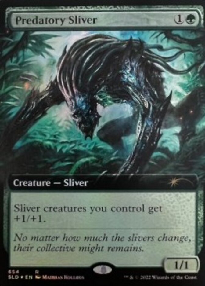 Predatory Sliver (Extended Art) [Secret Lair Drop Promos] | Card Citadel